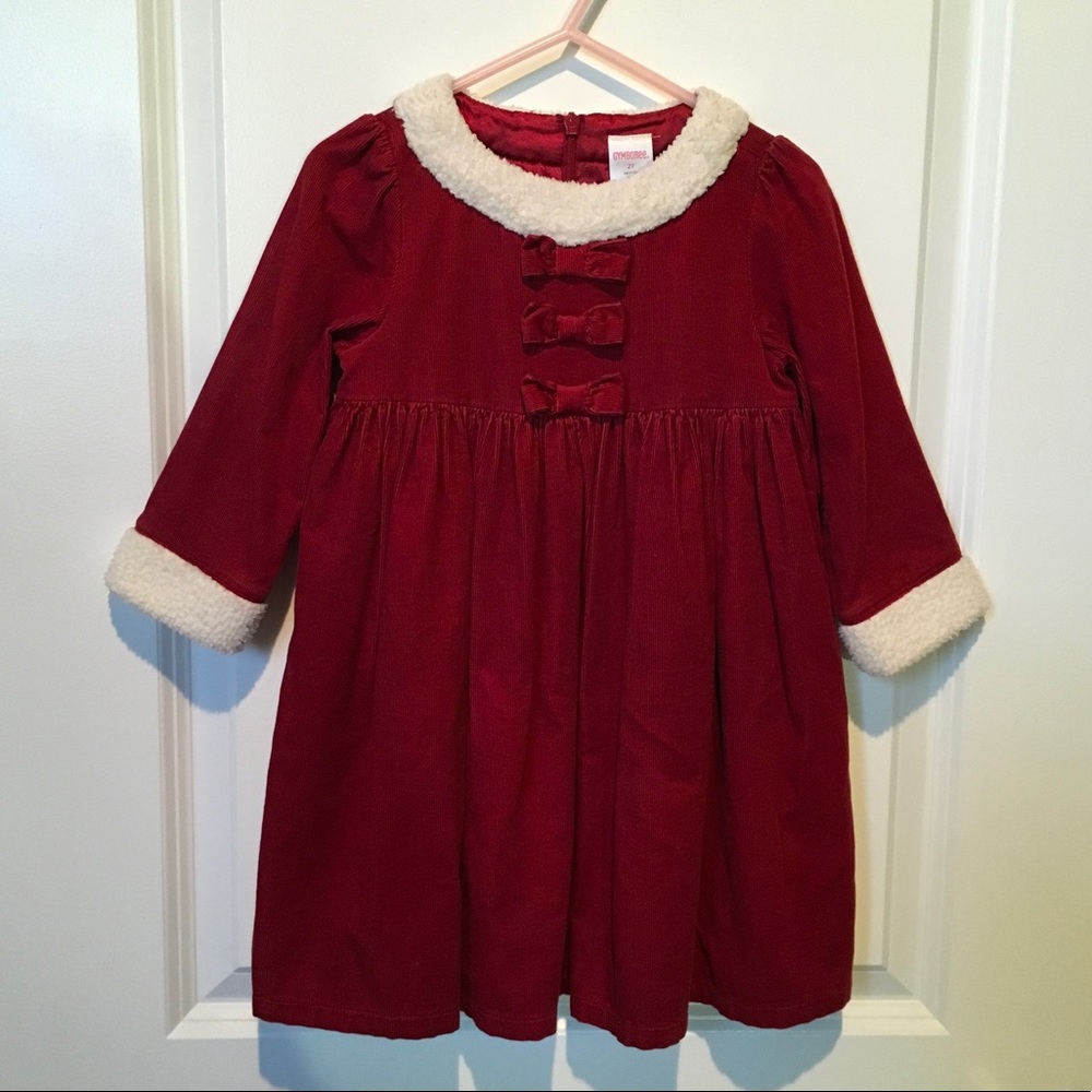 🎅Gymboree Toddler Girl Corduroy Christmas Dress🎅